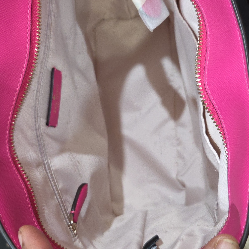💕🔹️Kate Spade 🔹️Daily Leather Tote Kate Spade Saffiano PVC Deep Hibis (Pink) - Picture 5 of 6